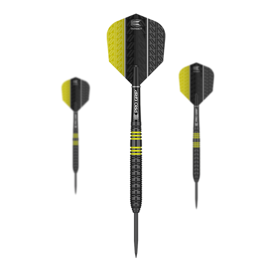 Target Vapor8 Black Yellow steel darts