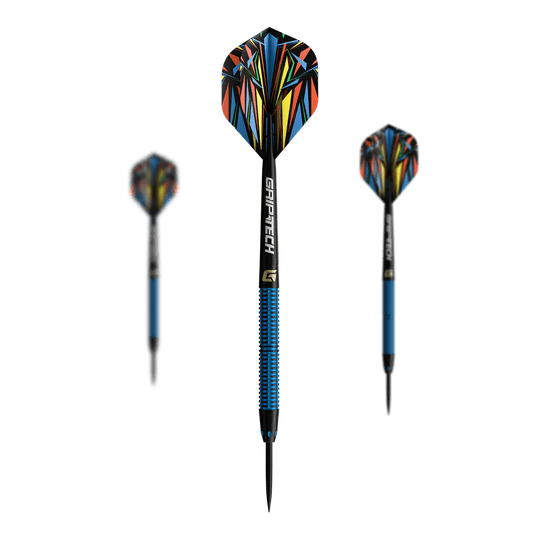 GOAT Athlete Blue Tungsten Steel Darts Das Bild zeigt die GOAT Athlete Black Tungsten Steeldarts. Die Darts sind für professionelle Spieler geeignet.