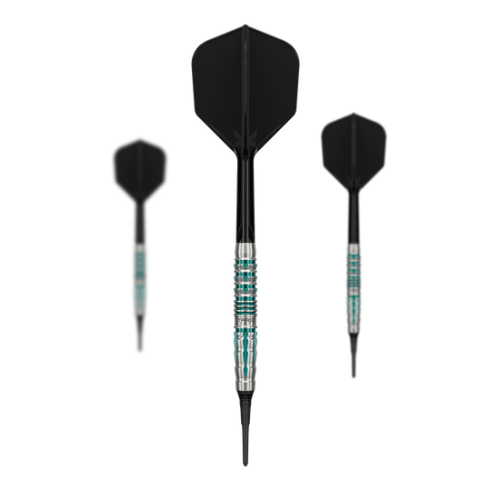 Target Black Marque Pierce Soft Darts - 18.5g Hier wird das Set der Target Black Marque Pierce Softdarts - 18,5g abgebildet. Das Set eignet sich perfekt für ambitionierte Dartspieler.