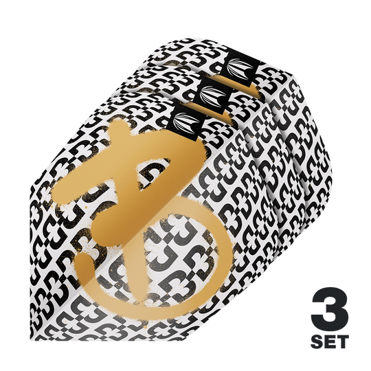 Zu sehen sind Target Pro Ultra Bolide Envy No6 Flights im Dreierpack. Sie sind für den Einsatz an Dartpfeilen konzipiert.