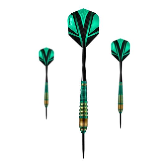 Harrows Vivid Brass Green steel darts