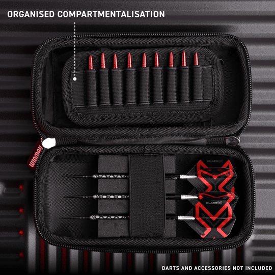 Auf diesem Bild ist der Artikel 8534_Winmau_Blade_X_Armor_G1_Dartwallet_W2 zu sehen. Es gehört wahrscheinlich zu Dart-Equipment.