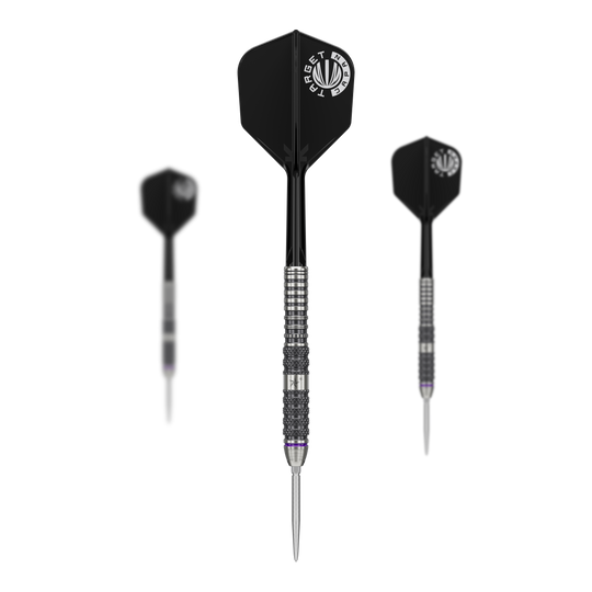 Target Japan Yuta Hayashi Sirius Swiss Point Steeldarts - 23g Zu sehen sind die Target Japan Yuta Hayashi Sirius Swiss Point Steeldarts - 23g. Die Darts zeichnen sich durch ihr modernes Design und ihre präzise Verarbeitung aus.