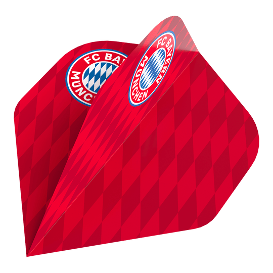 Bulls FC Bayern Munich Flight Collection - 5 sets Das Bild zeigt die Bulls FC Bayern München Flight Collection - 5 Satz. Es sind fünf Flights im Stil des Fußballvereins FC Bayern München abgebildet.