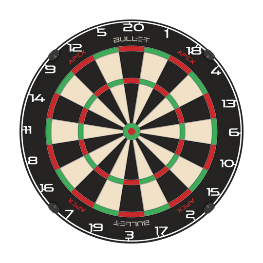 Bullet Dartboard Number Ring Bild mit dem Dateinamen BT1000100_Bullet_Dartboard_Zahlenring_Wei_2. Das Bild zeigt vermutlich einen weißen Zahlenring für eine Dartscheibe.
