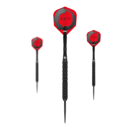 Shot ZEN Straight Turbo Point Steel Darts - 23g Shot ZEN Straight Turbo Point Steel Darts - 23g