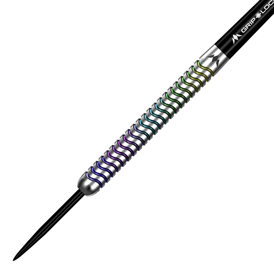 Mission Mirage Steel Darts Mission Mirage Steeldarts bieten hohe Qualität und gutes Design. Auf diesem Bild ist das Produktset dargestellt.