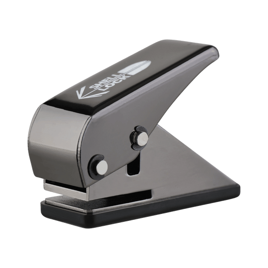 L-Style One80 Shell Lock Punch Flight Punch Das Bild zeigt den L-Style One80 Shell Lock Punch Flightlocher. Dieses Produkt wird verwendet, um Löcher in Dartflights zu stanzen.