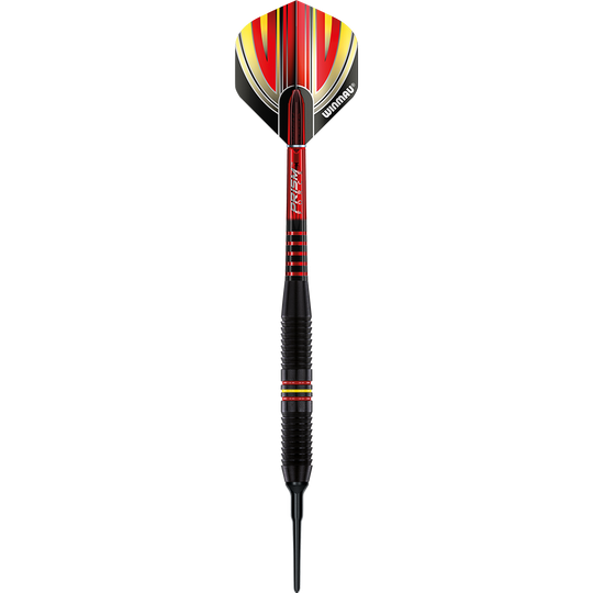 Winmau Outrage V1 Black Coated Brass Soft Darts - 18g