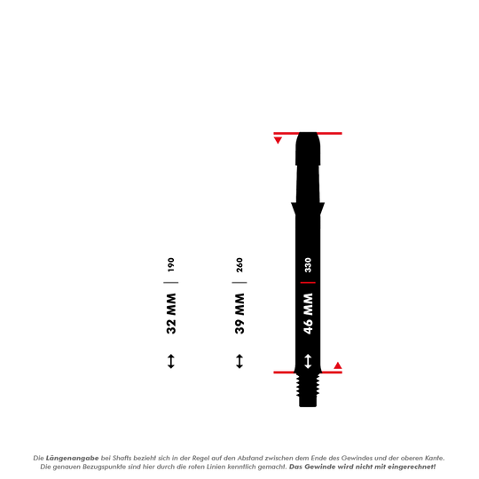 L-L-Style-Shafts Silent Straight - Schwarz