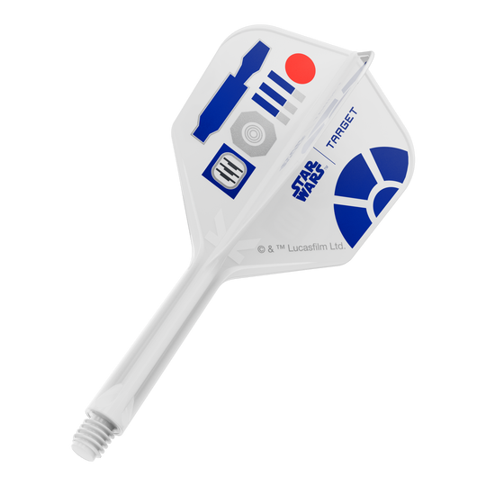 Target Star Wars K-Flex R2D2 No6 Flights Dieses Bild zeigt ein Produkt mit dem Dateinamen 410511_Target_StarWars_KFlex_R2D2_No6_Flights_Intermediate_26mm_1. Es handelt sich vermutlich um einen Teil eines Star Wars Dart-Flights.