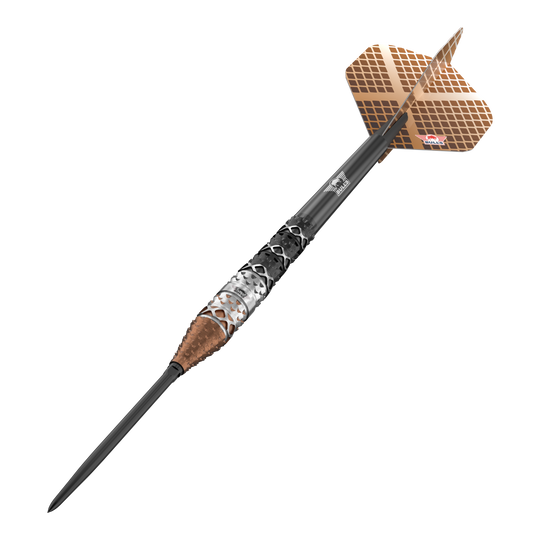 Bulls NL Max Hopp 95% Convertible Points Steeldarts Abgebildet sind die Bulls NL Max Hopp 95% Convertible Points Steeldarts mit innovativem Spitzenwechsel-System. Das Produkt besticht durch Präzision und modernes Design.