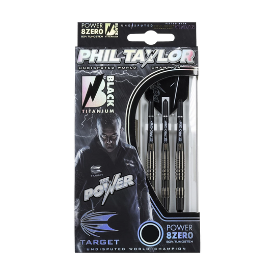 Target Phil Taylor Power 8zero Black Titanium Softdarts - 20g