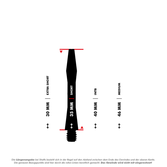 Aluminium Shafts - Schwarz