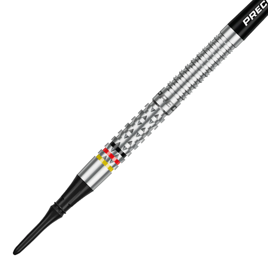 Precise 180 Ricardo Pietreczko GEN1 soft darts Das Bild zeigt die Precise 180 Ricardo Pietreczko GEN1 Softdarts. Dies sind hochwertige Softdarts für Dartspieler.
