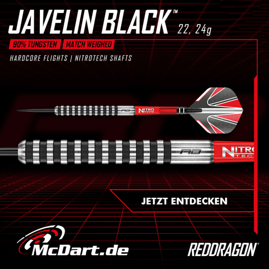 Red Dragon Javelin Black Steeldarts