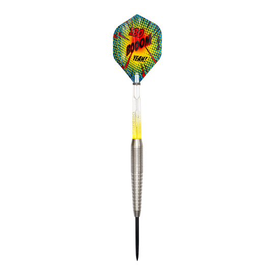Karella Comic Line CL-5 steel darts - 21g Hier sieht man die Karella Comic Line CL-5 Steeldarts - 21g. Es sind stilvolle Steeldarts für präzises Werfen.