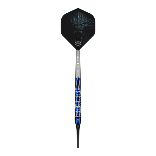 Bullet Hydra Softdarts - 20g Darts sind einzeln abgebildet. Man erkennt gut die Oberfläche und die Details des Softdarts.