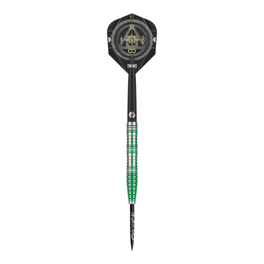 Shot Alchemy Mythril steel darts Gezeigt werden die Shot Alchemy Mythril Steeldarts. Sie sind beliebt bei professionellen und Freizeitspielern.