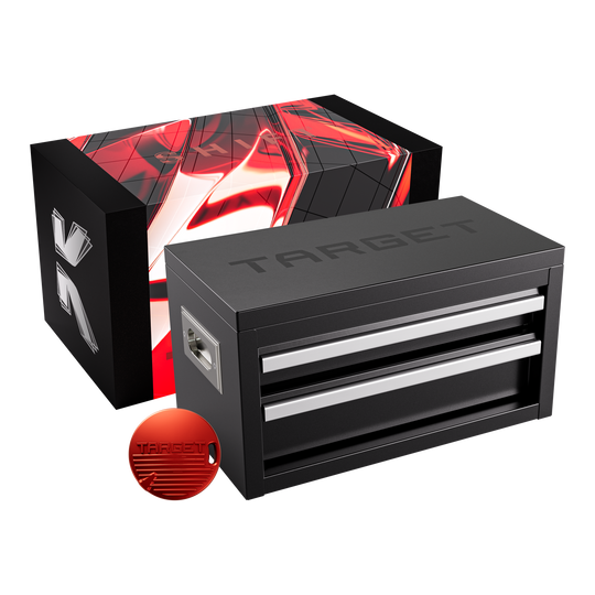 Target Shift Swiss Point Steel Darts Das Target Shift Swiss Point Steeldarts Set ist in Nahaufnahme zu sehen. Die Schäfte werden betont.