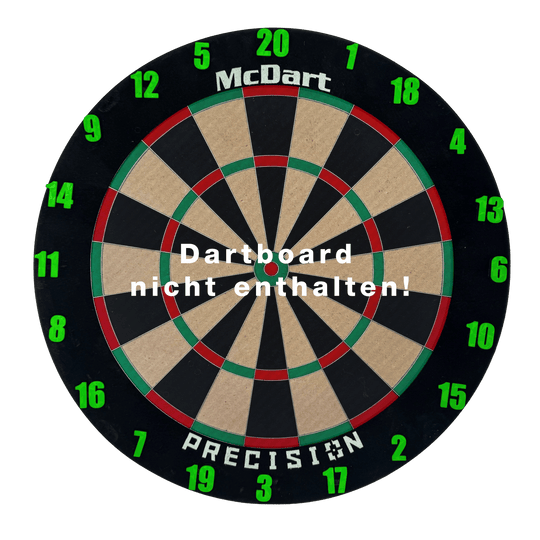 McDart Dartboard Number Rings / Number Ring Classic Ein klassisches grünes Board ist zu sehen. Das Produkt wirkt schlicht und funktional.