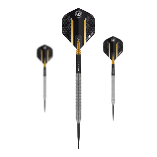 Winmau Team 360 Jack Nankervis steel darts - 24g Dies ist ein Set der Winmau Team 360 Jack Nankervis Steeldarts - 24g. Die Abbildung zeigt das komplette Dart-Set.