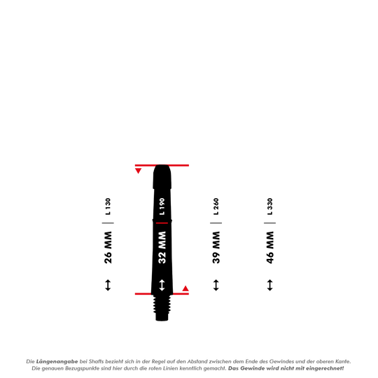 L-L-Style-Shafts Locked Straight - Black