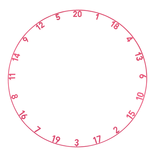 Precise 180 Endorphine Steel Dartboard with Numbered Ring - Cyber Pink Abgebildet ist das Precise 180 Endorphine Steeldartboard mit Nummernring in Cyber Pink. Das Dartboard eignet sich ideal für Profi- und Freizeitspieler.