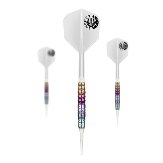 Target Japan Prime Series Mayuko Morita Mayo GEN7 Soft Darts - 18g Target Japan Prime Series Mayuko Morita Mayo GEN7 Softdarts mit 18g Gewicht sind auf dem Bild zu sehen. Das Produkt ist speziell für Dartspieler entworfen.