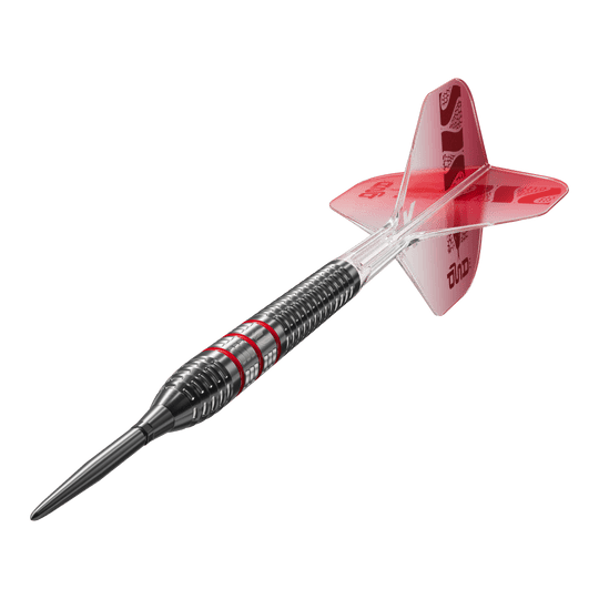 Target Nathan Aspinall 95K Swiss Point Steel Darts Abgebildet ist der Target Nathan Aspinall 95K Swiss Point Steeldarts. Der Dart hat ein elegantes Design, ideal für präzises Werfen.