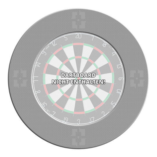 McDart Precision Nano Dartboard Surround Dieses Bild zeigt das Produkt MSF-K3_McDart_Precision_Nano_Dartboard_Surround_Grau_3. Es handelt sich um ein Dartzubehör in grauer Farbe.