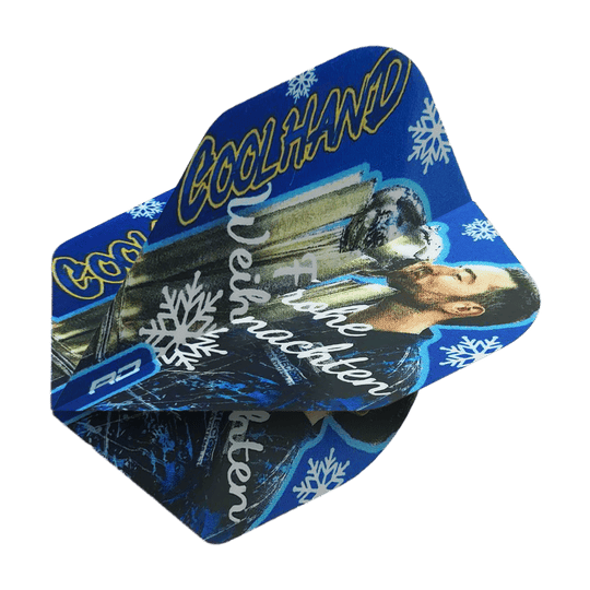 Red Dragon Luke Humphries Merry Christmas Standard Flights Abgebildet ist das Produkt WF-16_Red_Dragon_Luke_Humphries_Frohe_Weihnachten_Standard_Flights_2. Dies sind Dart-Flights im Standard-Design mit einem Weihnachtsgruß.