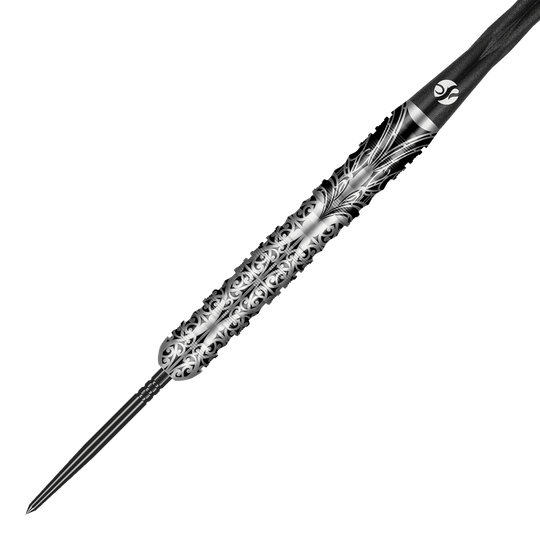 Shot Warrior Taiaha Turbo Point Steeldarts Das Bild zeigt Shot Warrior Taiaha TurboPoints Steeldarts mit besonderem Muster. Die Darts sind als Gruppe abgebildet.