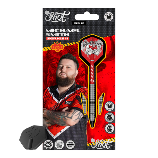 Shot Michael Smith Series 2 Turbo Point steel darts