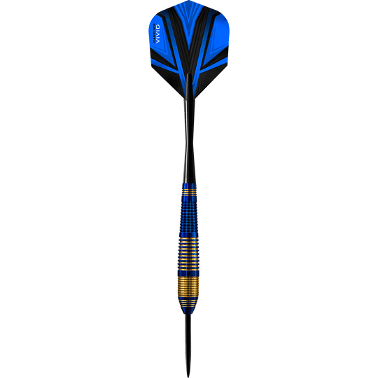 Harrows Vivid Brass Blue steel darts