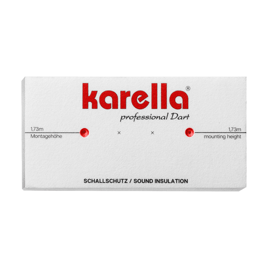 Soundproofing Karella for steel dartboards with integrated surround catch ring