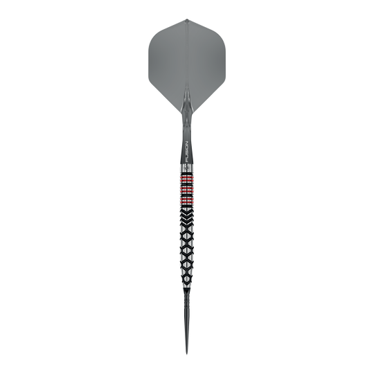Dieses Bild zeigt einen einzelnen Winmau Fornax Tapered Switch Point Steeldart. Der Dart besitzt eine spezielle Tapered-Form.