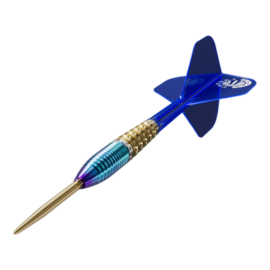 Auf dem Foto ist Target Japan Prime Series Zenith GEN2 Swiss Point Steeldarts - 23g zu sehen. Die Darts sind für präzises Spiel konzipiert.