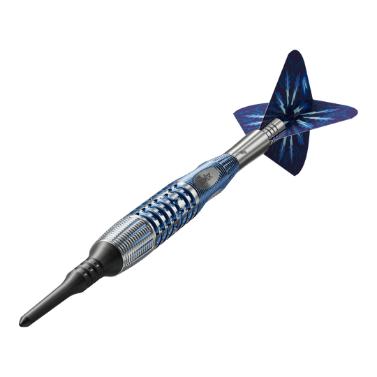 Abgebildet sind die Target Phil Taylor Gx2 Softdarts. Diese Darts sind ideal für Softdart-Spieler.