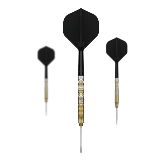 Target Japan Black Marque Enzo Swiss Point Steel Darts Dieses Bild präsentiert die Target Japan Black Marque Enzo Swiss Point Steeldarts im Set. Die Darts sind für professionelle Spieler geeignet.