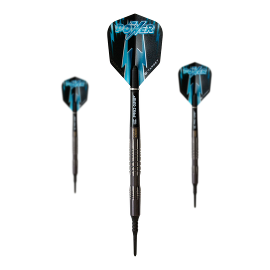 Target Phil Taylor 8Zero Black Titanium Soft Darts - 18g