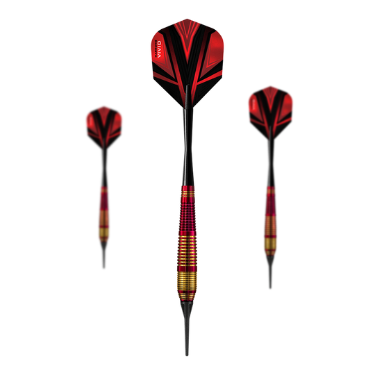 Harrows Vivid Brass Red Softdarts - 18g