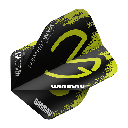 Winmau Mega MvG Green Black Standard Flights