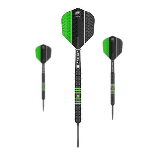 Target Vapor8 Black Green Swiss Point steel darts