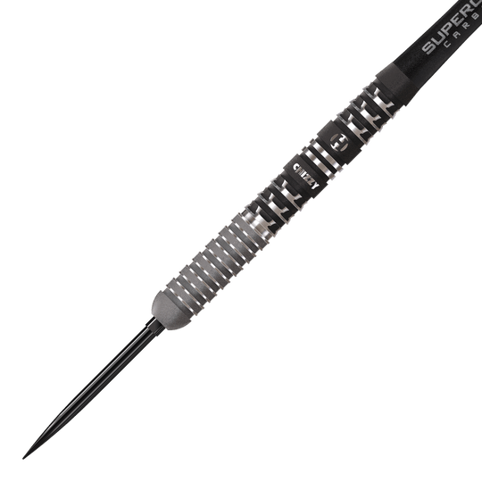 Hier sind die Harrows Dave Chisnall Chizzy Series 4 Quick Point Steeldarts abgebildet. Sie eignen sich ideal für ambitionierte Dartspieler.