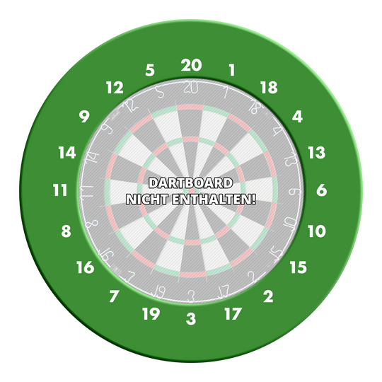 HD Numbers Dartboard Surround - Custom Colors Ein einzeln dargestellter Dartboard-Surround ring ohne Logo ist zu sehen. Der Kreis ist exakt ausgeführt.