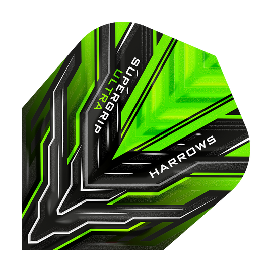 Harrows Supergrip Ultra Green Standard Flights