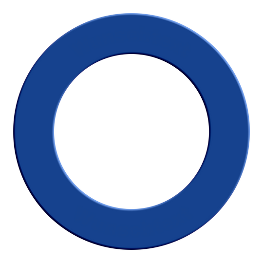 Dargestellt ist ein Steeldartboard-Surround in Blau. Der Dateiname des Produkts ist 'DBS-blau_McDart_Steeldartboard_Surround_Blau_2'.