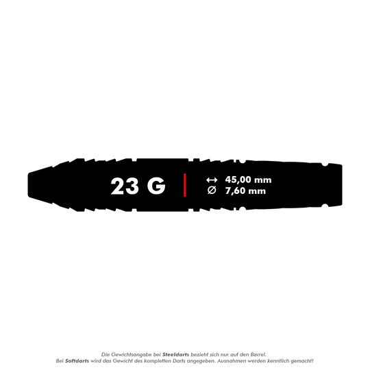 Target Japan Black Marque Dragon GEN2 Swiss Point Steel Darts - 23g