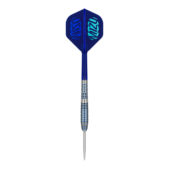 Target Japan Mizu Series 03 Swiss Point Steel Darts Das Bild zeigt die Target Japan Mizu Series 03 Swiss Point Steeldarts. Diese Darts sind für professionelle Dartspieler geeignet.